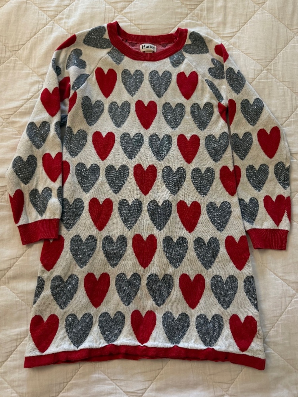 Hatley hearts knit dress